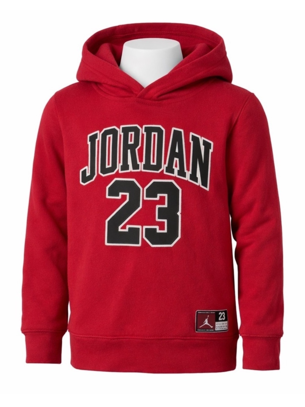 Size M Jordan Boys Red 23 Hoodie Fleece Pullover Youth Jumpman Logo Basketball‎